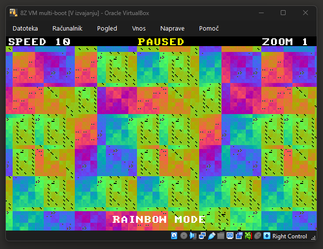 8Z OS v0.06 — Rainbow XOR mode